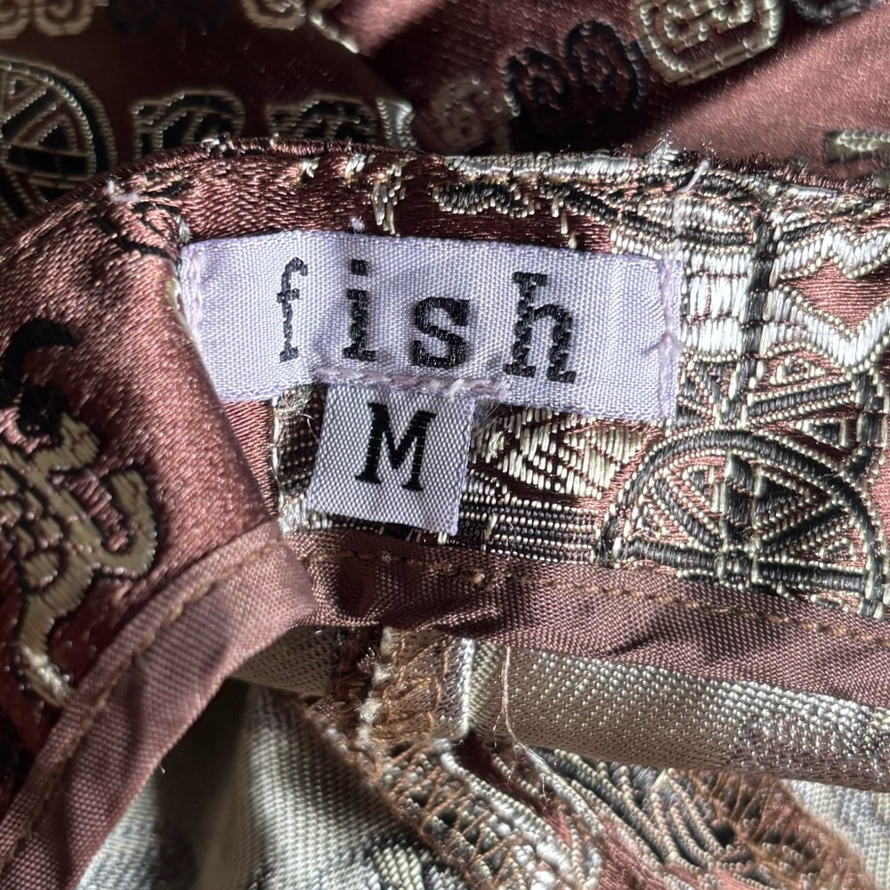 Vintage Fish Patchwork Capris - Size M - image 5